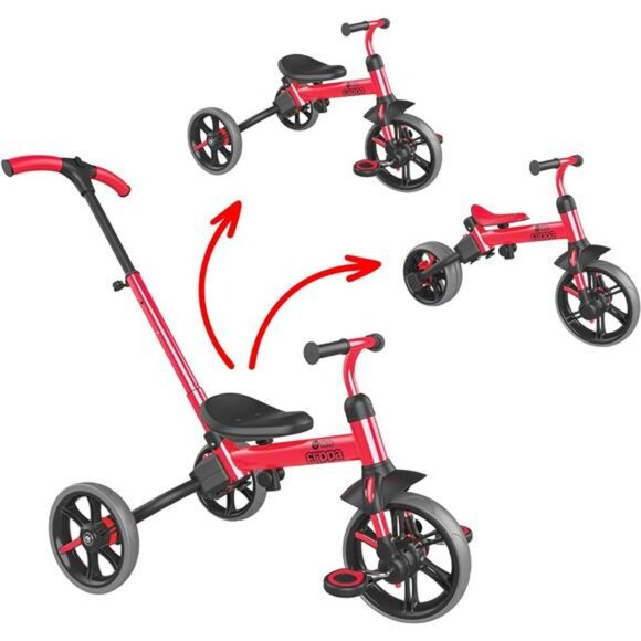 Yvolution 3 in 1 Toddler Trike Y Velo Flippa Push Tricycle Toddler Balance Bike - Picture 1 of 6